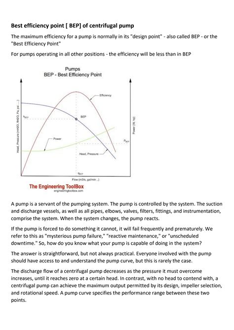 best centrifugal pump|centrifugal pump best efficiency point.